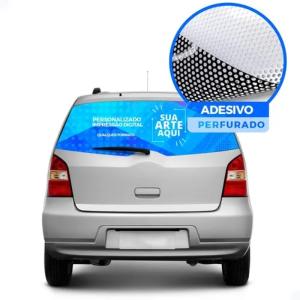 Adesivo Vinil Microperfurado Eco-Solvente M² Adesivo Microperfurado  4x0 Brilho Sem acabamento 